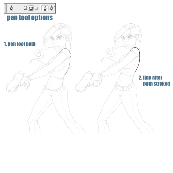 Векторная девушка рисунок в вектором стиле