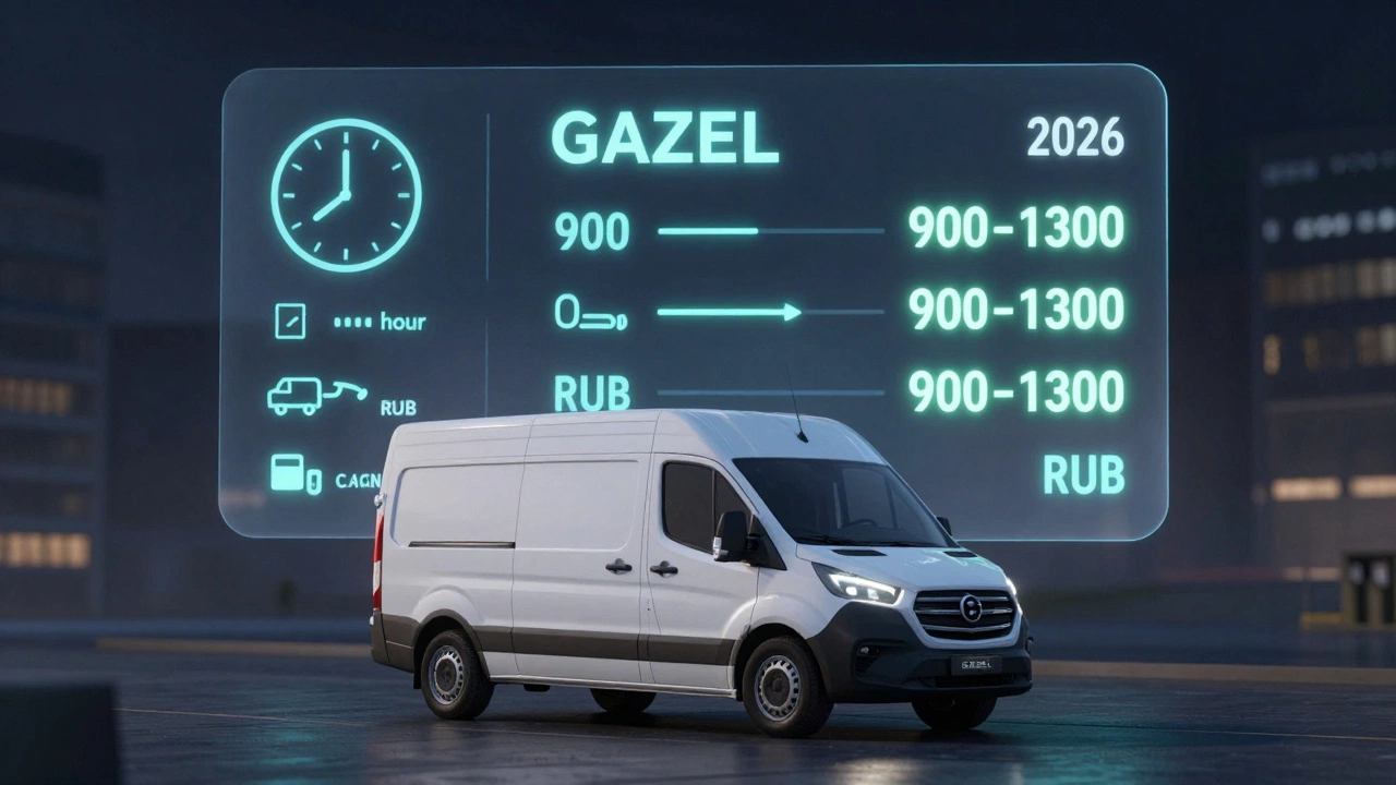 Инфографика стоимости часа Газели с динамическими ценами в зависимости от времени суток и дня недели.