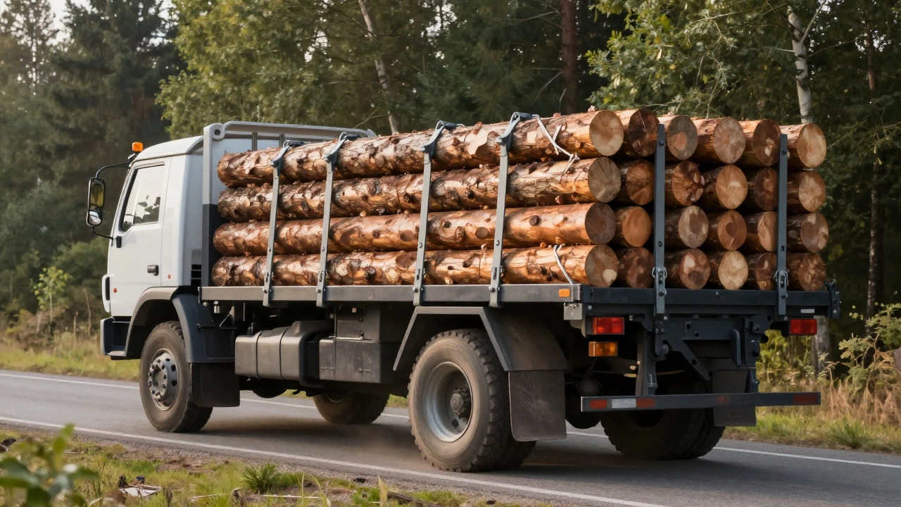 Какая машина лучше всего подходит для перевозки бревен?